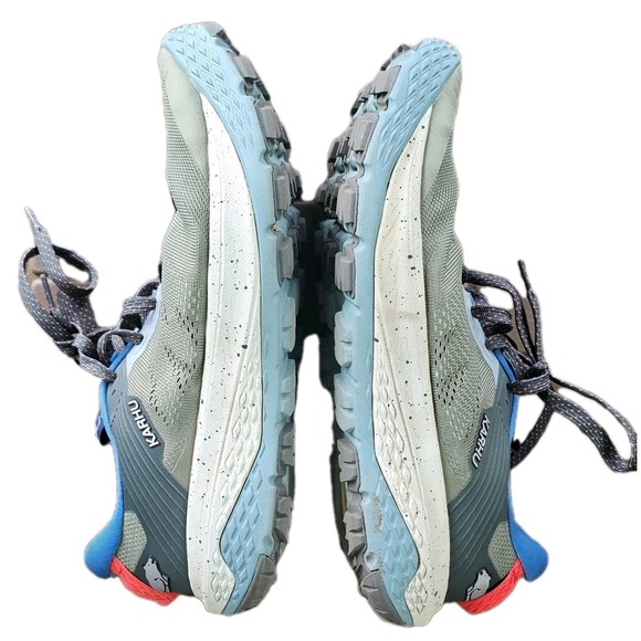 Karhu Ikoni Trail Running Khaki Blue Red Lightweight Sneakers‎ Men's Size 12.5